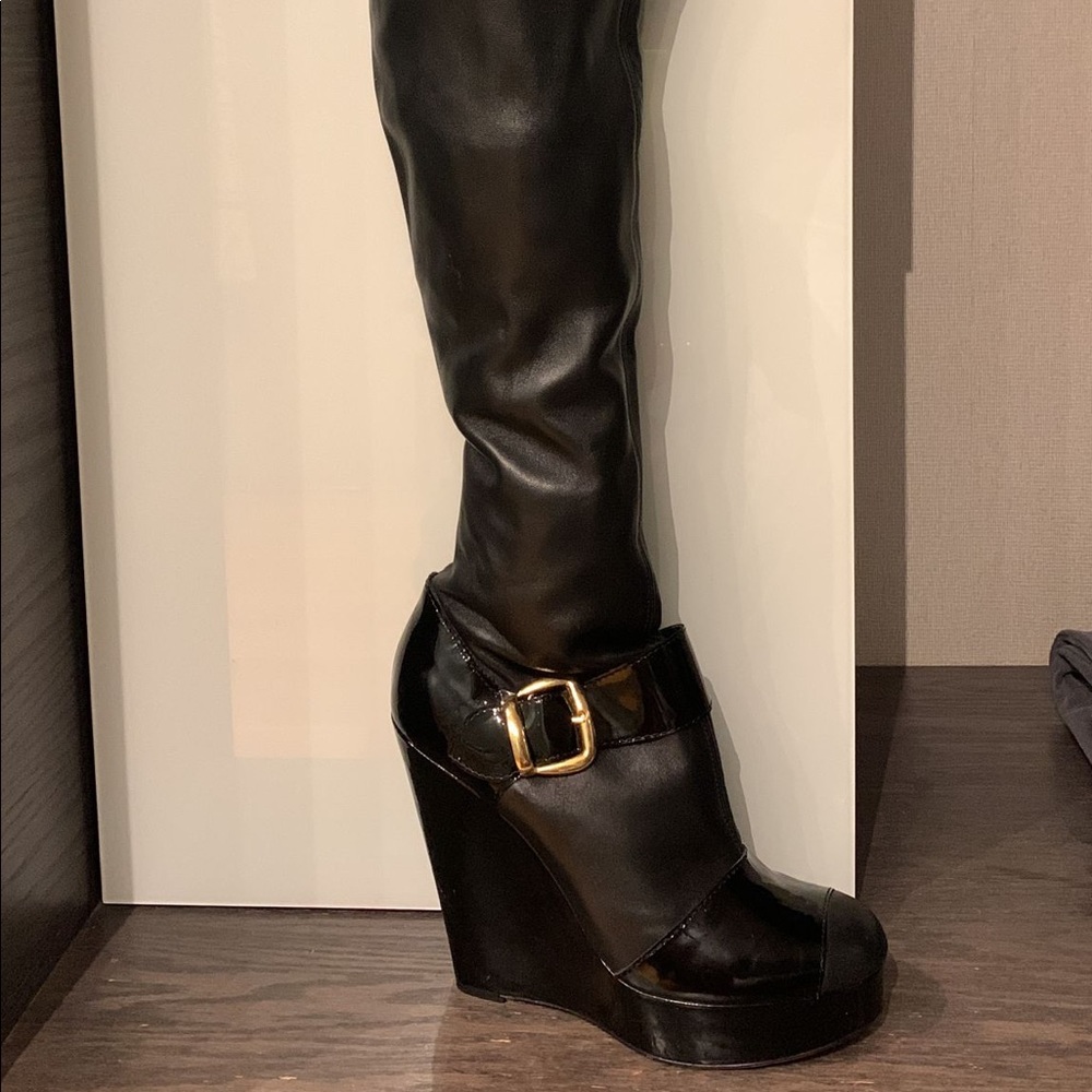 NEW Giuseppe Zanotti Leather Over The Knee Boots